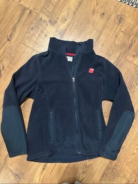 Chick-fil-A Team Style Fleece employee Jacket navy Zip Up Logo Women’s Medium